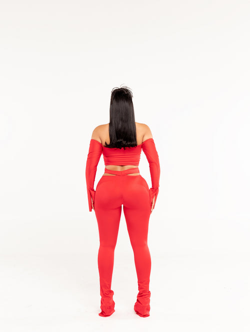Forever Halter Set Red