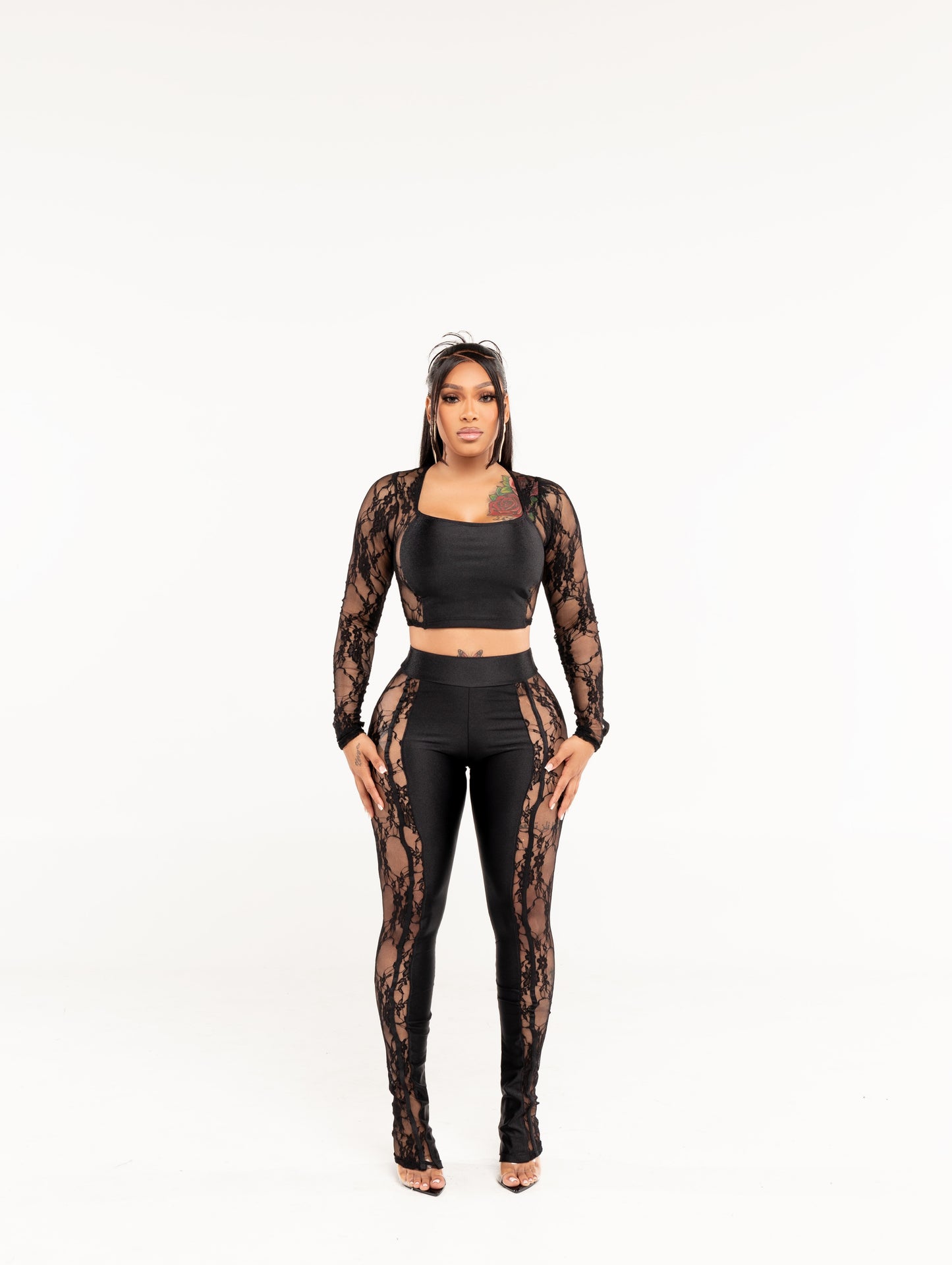Love Me Lace Set Black