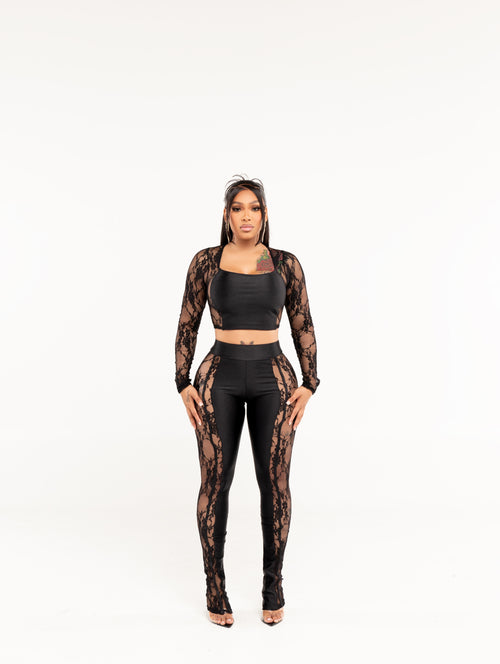 Love Me Lace Set Black