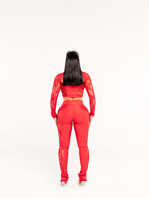 Love Me Lace Set Red