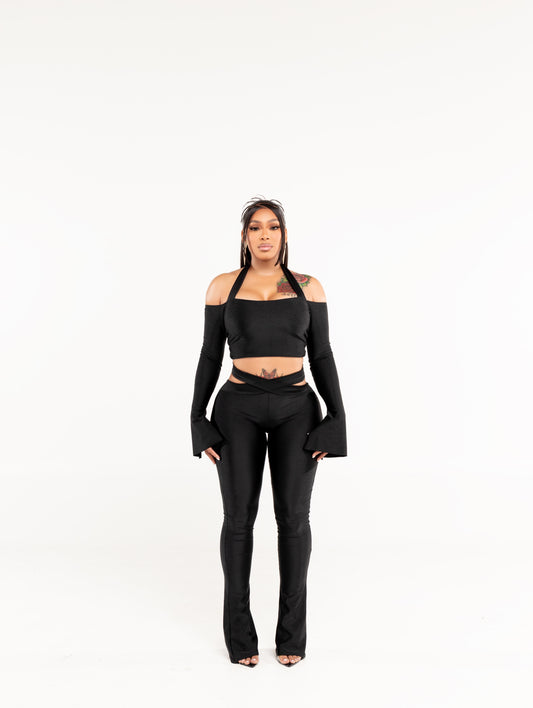 Forever Halter Set Black